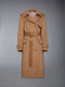 CAMEL HAIR ELONGATED TRENCH COAT - CAMEL