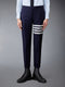 PLAIN WEAVE 4-BAR LOW RISE SKINNY TROUSERS - 네이비