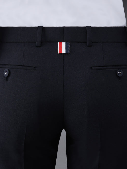 WOOL LOW RISE CIGARETTE TROUSERS