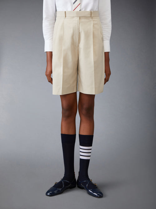 TYPEWRITER CLOTH DOUBLE PLEAT SHORTS