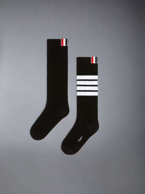 CHILDREN'S COTTON 4-BAR KNEE HIGH SOCKS