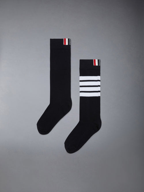 CHILDREN'S COTTON 4-BAR KNEE HIGH SOCKS