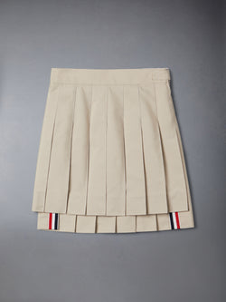 TYPEWRITER PLEATED MINI SKIRT