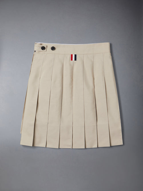 TYPEWRITER PLEATED MINI SKIRT