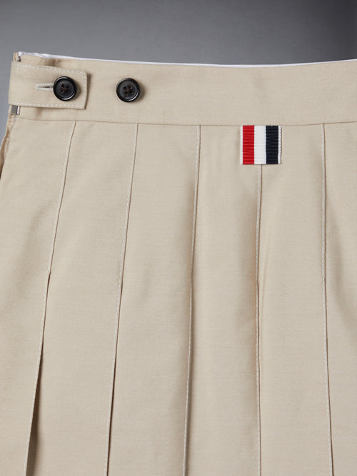 TYPEWRITER PLEATED MINI SKIRT