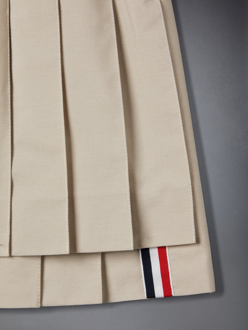 TYPEWRITER PLEATED MINI SKIRT