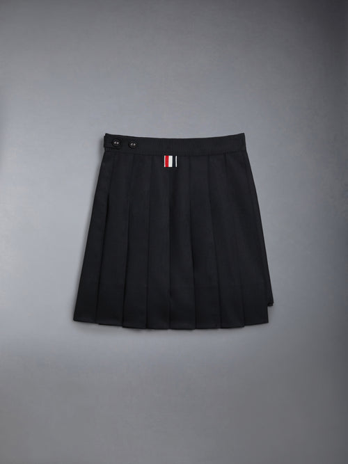 CHILDREN'S TWILL PLEATED MINI SKIRT