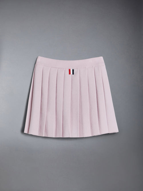 CHILDREN'S WOOL KNIT PLEATED SKIRT