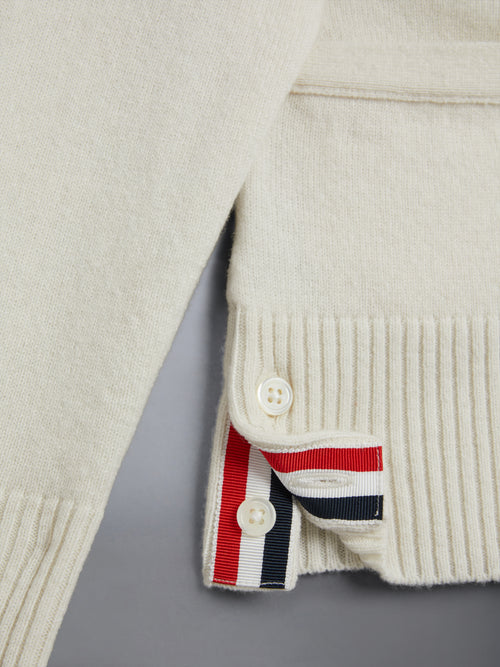 CHILDREN'S WOOL CASHMERE 4-BAR CARDIGAN