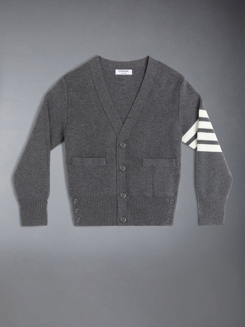 CHILDREN'S MILANO STITCH 4-BAR V-NECK CARDIGAN