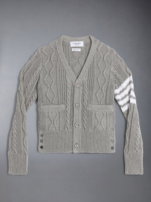 CHILDREN'S COTTON V-NECK CARDIGAN