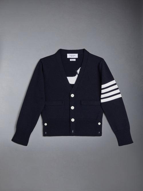 CHILDREN'S WOOL CASHMERE 4-BAR HECTOR CLASSIC CARDIGAN