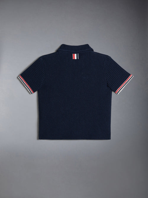 CHILDREN'S WOOL CASHMERE KNIT POLO