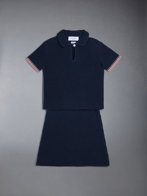 CHILDREN'S WOOL CASHMERE KNIT POLO