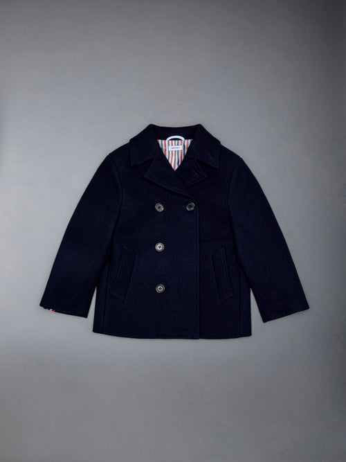 CHILDREN'S MELTON WOOL PEACOAT