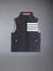 CHILDREN'S DOWN FILL RIPSTOP 4-BAR VEST - NAVY