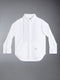 CHILDREN'S OXFORD FRENCH CUFF TUXEDO SHIRT - WHITE