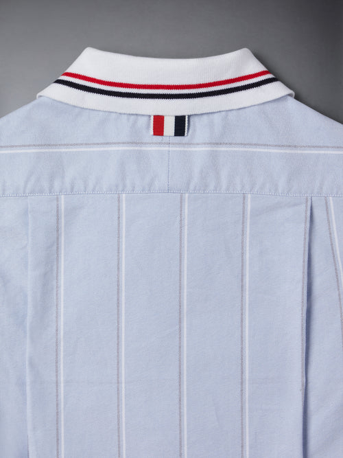 STRIPED OXFORD POLO SHIRT