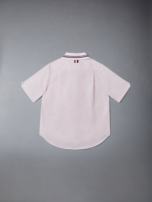 SOLID POPLIN POLO SHIRT