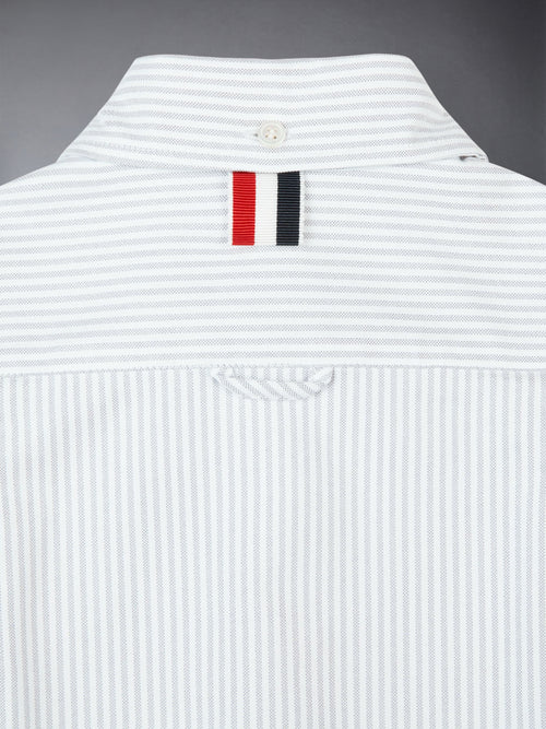 CHILDREN'S UNIVERSITY STRIPE OXFORD CLASSIC ROUND COLLAR SHIRT