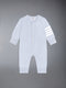 CASHMERE 4-BAR BABY ONESIE - LIGHT BLUE