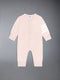 CASHMERE 4-BAR BABY ONESIE - LT PINK