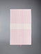 WOOL CASHMERE 4-BAR BABY BLANKET - LT PINK