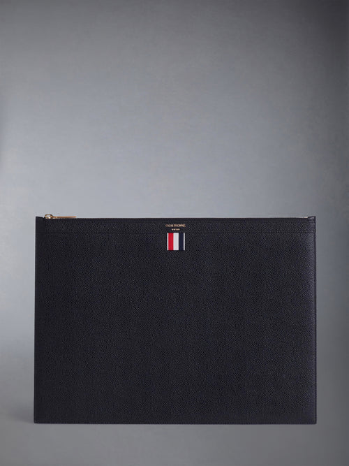 PEBBLE GRAIN LARGE DOCUMENT HOLDER