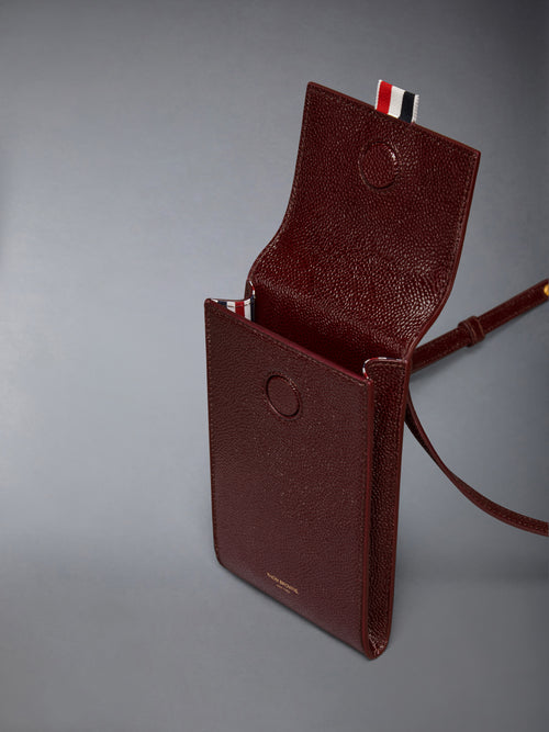 LUCIDO LEATHER CROSSBODY PHONE HOLDER