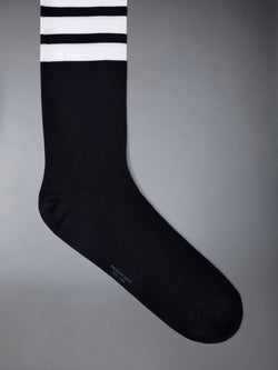 LIGHTWEIGHT COTTON 4-BAR OVER THE CALF SOCKS