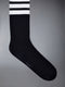 LIGHTWEIGHT COTTON 4-BAR OVER THE CALF SOCKS - NAVY