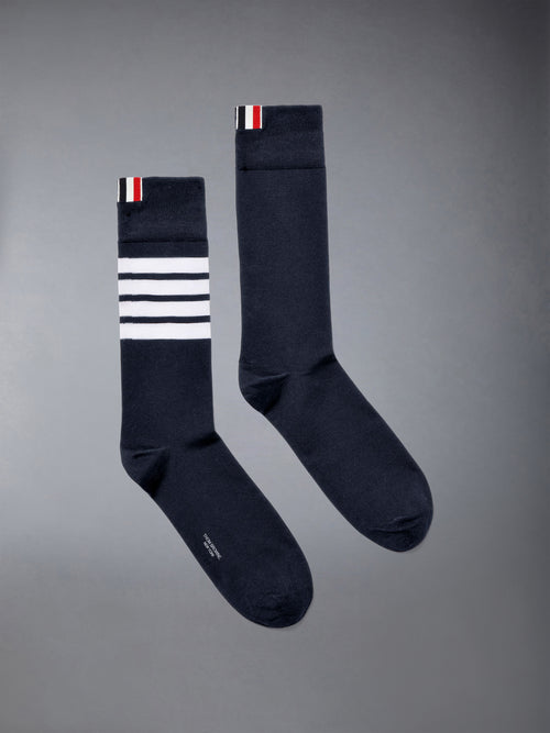 Lightweight Cotton 4-bar Mid Calf Socks