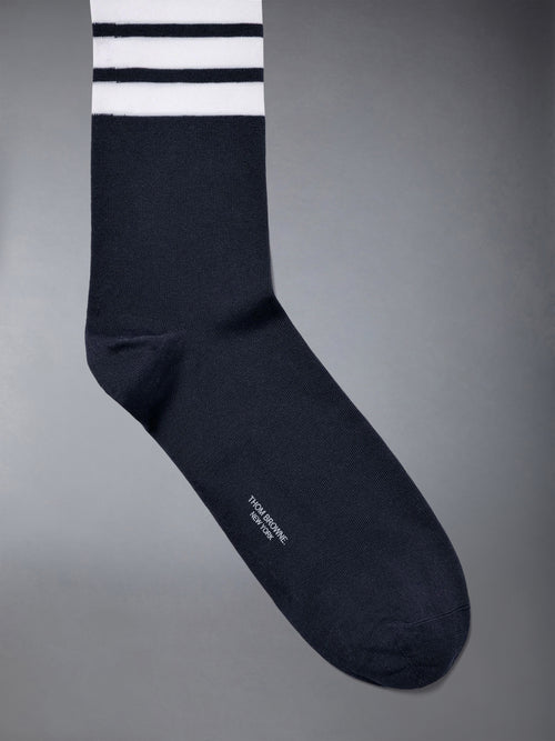 Lightweight Cotton 4-bar Mid Calf Socks