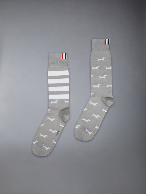 COTTON 4-BAR HECTOR MID CALF SOCKS