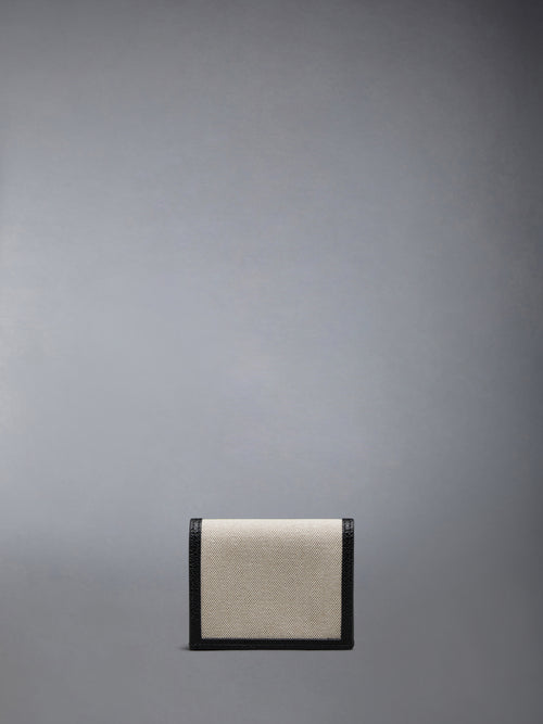 COTTON CANVAS DOUBLE CARD HOLDER