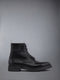 CLASSIC CALF COMMANDO SOLE APRON STITCH BOOTS - BLACK