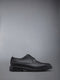 PEBBLE GRAIN RUBBER SOLE LONGWING BROGUE - BLACK