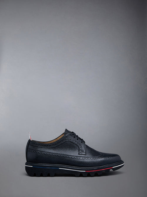 Pebble Grain Leather Tread Sole Longwing Brogue