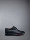 Pebble Grain Leather Tread Sole Longwing Brogue - BLACK