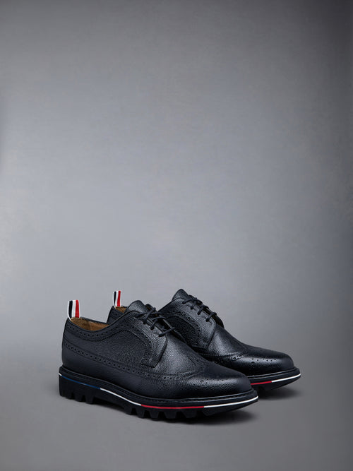 Pebble Grain Leather Tread Sole Longwing Brogue