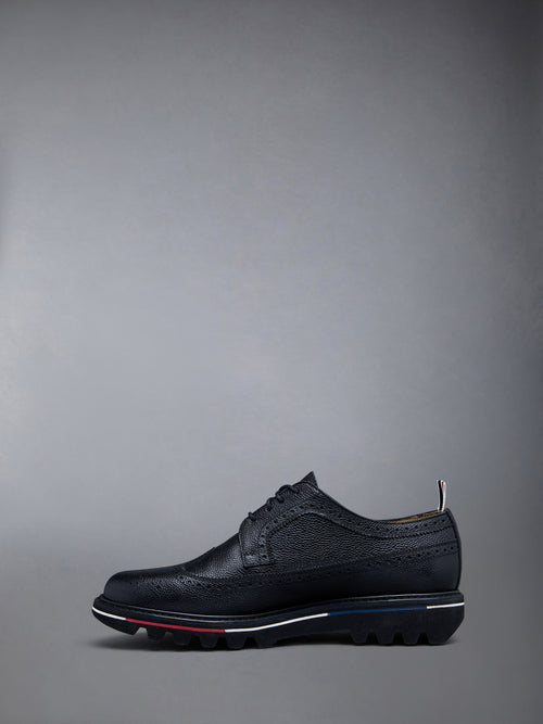 Pebble Grain Leather Tread Sole Longwing Brogue