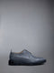 Pebble Grain Leather Longwing Brogue - DARK GREY