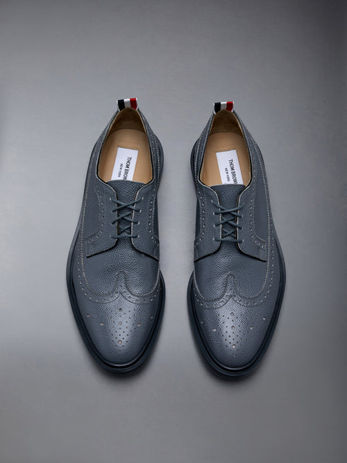 Pebble Grain Leather Longwing Brogue