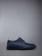 Pebble Grain Leather Longwing Brogue - NAVY