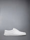 HERITAGE VITELLO CALF LEATHER SNEAKERS - WHITE