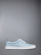 VITELLO CALF LEATHER HERITAGE SNEAKERS - LIGHT BLUE