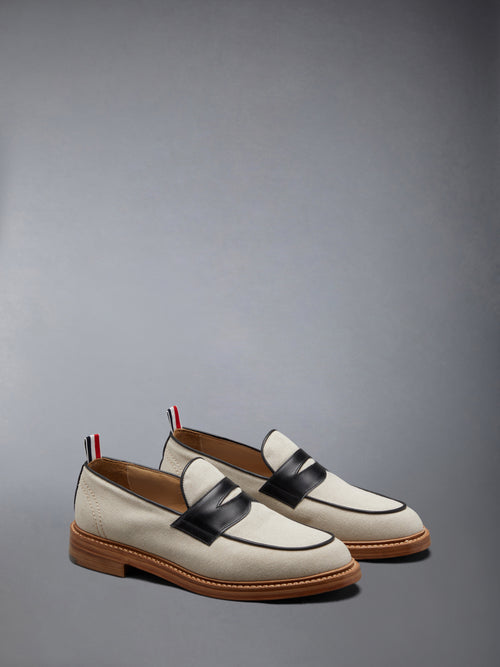 COTTON CANVAS PENNY LOAFER