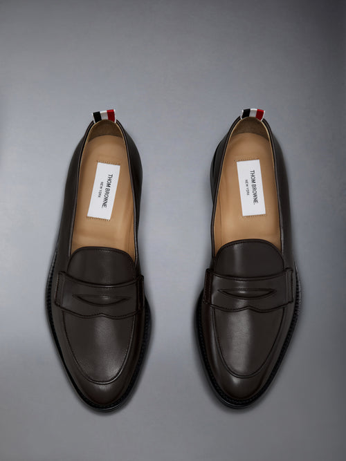 VITELLO CALF LEATHER VARSITY PENNY LOAFER