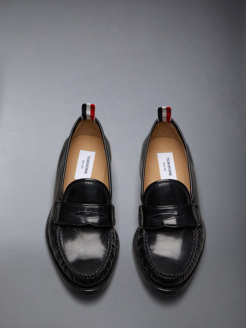 SPAZZOLATO PLEATED VARSITY LOAFER