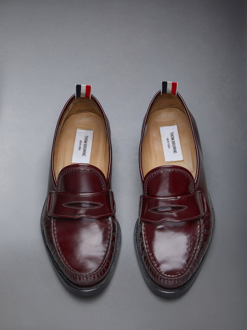 SPAZZOLATO PLEATED VARSITY LOAFER